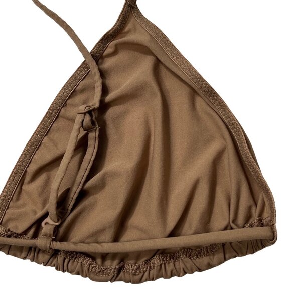 SKIMS Micro Cording String Triangle Bralette Sienna Extra Large - Picture 6 of 10